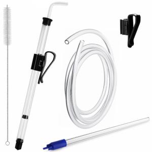 Dbgogo 14” Auto Siphon with Bottling Wand 3/8” Racking Cane Beer Wine Siphon Auto Siphon Homebrew with 5.5FT Silicone Tubing & Clamp, Effortless Bottling Fermentation Siphoning Mead Wine Making Kit