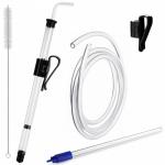 Dbgogo 14” Auto Siphon with Bottling Wand 3/8” Racking Cane Beer Wine Siphon Auto Siphon Homebrew with 5.5FT Silicone Tubing & Clamp, Effortless Bottling Fermentation Siphoning Mead Wine Making Kit