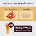 ABC Crafted Series Beer Making Kit | Beer Making Ingredients for Home Brewing | Yields 6 Gallons of Beer | Wheat Beer