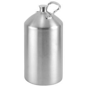 KEG STORM Heavy-Duty Insulated Gallon Water Jug, Leakproof Portable Mini Keg for Beer, Durable Steel Water Keg 8L