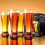 Baalaka Beer Glasses Set of 4, 14 oz Pilsner Beer Pint Glasses, Classics Craft Wheat Beer Glasses Drinking Set, Beer Mug Glassware Gift for Men