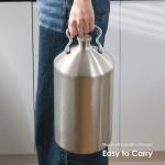 KEG STORM Heavy-Duty Insulated Gallon Water Jug, Leakproof Portable Mini Keg for Beer, Durable Steel Water Keg 8L