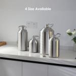 KEG STORM Heavy-Duty Insulated Gallon Water Jug, Leakproof Portable Mini Keg for Beer, Durable Steel Water Keg 8L