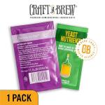 Craft A Brew - Safale W-68 Dry Yeast - Fermentis - German Wheat Beer Dry Yeast - For German, Belgian & Other Wheat Beer Styles - Ingredients for Home Brewing - Beer Making Supplies - 1 Pack