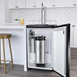 Hgkeke New 5 Gallon Corny Keg, Stainless Steel Beer Keg with Ball Lock Keg Quick Disconnect, Cornelius Keg with Dual Rubber Handle, Portable Draft Beer Keg for Home Brew, 5 Gallon Keg for Party