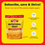 Bragg Premium Nutritional Yeast Seasoning - Vegan, Gluten Free – Good Source of Protein & Vitamins – Nutritious Savory Parmesan Cheese Substitute (Original, 12 Ounce (Pack of 1))