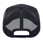 Busch Beer Mountains Logo Tee Trucker Hat with Adjustable Mesh Back, Navy Blue