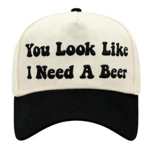 You Look Like I Need A Beer Funny Trucker Hats Embroidered Vintage Snapback Hat for Women and Men Gag Gifts Baseball Cap