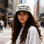 You Look Like I Need A Beer Funny Trucker Hats Embroidered Vintage Snapback Hat for Women and Men Gag Gifts Baseball Cap