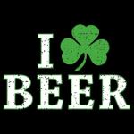 Feelin Good Tees I Clover Beer St Patrick’s Day T Shirt | St Pattys Shirt Apparel for Men | Lucky Green Holiday Top | Printed in The USA Novelty T Shirts Lucky Celebration Style L Black