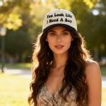 You Look Like I Need A Beer Funny Trucker Hats Embroidered Vintage Snapback Hat for Women and Men Gag Gifts Baseball Cap