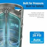 Coldbreak Two Gallon Keg (2 Gallons), Refilable Keg, Threaded Spear, Portable, ColdOne Keg