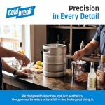 Coldbreak Two Gallon Keg (2 Gallons), Refilable Keg, Threaded Spear, Portable, ColdOne Keg