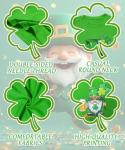 Womens St Patricks Day T-Shirt Cute Gnome Clover Beer Print Top Irish Holiday Party Tee Spring Regular Fit Short Sleeve Top Blouses,Green M