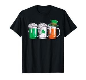 Irish Beer Ireland Flag St Patricks Day Men Women Leprechaun T-Shirt