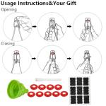 ZEBEIYU 8 oz Swing Top Glass Bottles - Set of 9