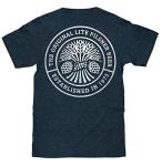 Tee Luv Men's Miller Lite Shirt - Double Sided Miller Light Beer Logo Shirt (Denim Black Heather) (L)