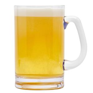 G.E.T. SW-1464-CL-EC BPA-Free Break-Resistant Plastic Handled Beer Mugs, 20 Ounce, Clear (Set of 4)