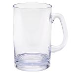 G.E.T. SW-1464-CL-EC BPA-Free Break-Resistant Plastic Handled Beer Mugs, 20 Ounce, Clear (Set of 4)