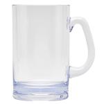 G.E.T. SW-1464-CL-EC BPA-Free Break-Resistant Plastic Handled Beer Mugs, 20 Ounce, Clear (Set of 4)