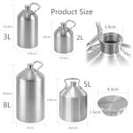 KEG STORM Heavy-Duty Insulated Gallon Water Jug, Leakproof Portable Mini Keg for Beer, Durable Steel Water Keg 8L