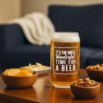 Festive Beer Glass - Rot, Grün, Weiß - 473ml