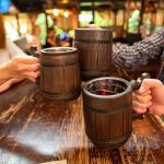 Handmade Wooden Beer Mug with Stainless Steel Cup