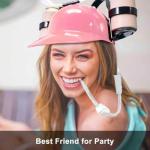 Ekkhysis Funny Beer Drinking Hat for Men