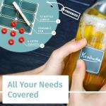 Set of 6 Otis Swing Top Glass Bottles