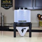 BrewDemon Conical Fermenter by Demon Brewing Company - Frost - NO NEED TO SIPHON 25% Heavier Duty Beer-Cider-Mead-Wine-Kombucha Fermenter Brewing System
