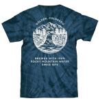 Tee Luv Men's Coors Banquet Shirt - Navy Tie Dye Coors Beer Logo T-Shirt, L