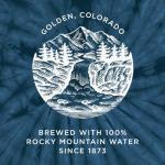 Tee Luv Men's Coors Banquet Shirt - Navy Tie Dye Coors Beer Logo T-Shirt, L