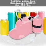 Ekkhysis Beer Hat,Funny Hat for Drinking Soda,Beer Helmet,Drinking Accessories Gifts for Man (2-Pink)