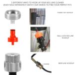 Standard Beer Draft Keg Line Cleaning kit with 4oz Beer Line Brevline Powder Cleaner - Hand Pump Pressurized - Easy Safe to Use Keg Claner - w/Brush, Faucet Plug, Instruction Manual