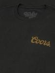 Tee Luv Men's Coors Banquet Beer Double Sided Brewery Logo T-Shirt, Vintage Black, 3XL