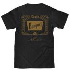 Tee Luv Men's Coors Banquet Beer Double Sided Brewery Logo T-Shirt, Vintage Black, 3XL