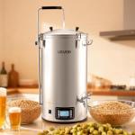 VEVOR Beer Brewing Equipment, 16 Gal/60L Beer Maker with Anti-Burn Pump and Wort Chiller,3000W All-in-One Home Brewing Kit with Digital Control, Recipe Memory & Timer, Removable mesh strainer