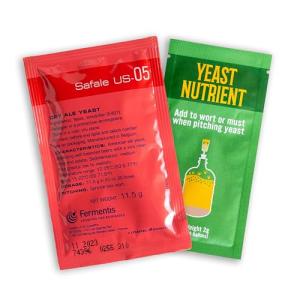 Craft A Brew - Safale US-05 Yeast - American Ale Dry Yeast - For American Ales - Ingredients for Home Brewing - Beer Making Supplies - [1 Pack]