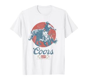 Coors Longhorn Banquet Vintage Rodeo Label T-Shirt