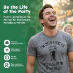 Funny Beer Belly Fitness T-Shirt for Men