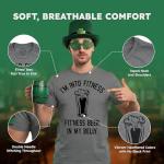 Funny Beer Belly Fitness T-Shirt for Men