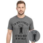 Funny Beer Belly Fitness T-Shirt for Men