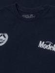 Tee Luv Men's Cerveza Modelo The Fighting Spirit Double Sided Beer Logo T-Shirt, Navy Blue, XL