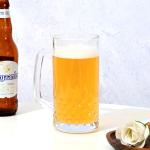 TUSAPAM Heavy Beer Mugs Set, 19oz Glass Mugs With Handle, Beer Glasses For Freezer, 570ml Beer Drinking Glasses, Traditional Stein For Bar, Beverages, Coffee, Teas, Set of 4