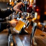 ZHENGYAOYANG 34fl.oz/1L Large Heavy Glass Beer Mug Set of 2 with Handle