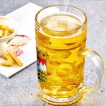 Burns Glass 44 Oz Large German Classic Beer Mugs, Dimpled Beer Stein with Handle, Freezer Safe, Beer Mug for Oktoberfest Parties Games, Hot Tea Cup Glasses, Beer Gifts for Men Friends Dad, Set of 1