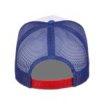 PBR Beer A-Frame Trucker Ribbon Adjustable Snapback Cap WHT Ribbon/RED