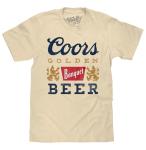 Tee Luv Men's Retro Coors Banquet Beer Shirt, Cream, S