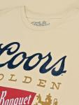 Tee Luv Men's Retro Coors Banquet Beer Shirt, Cream, S