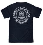 Tee Luv Men's Cerveza Modelo The Fighting Spirit Double Sided Beer Logo T-Shirt, Navy Blue, 3XL